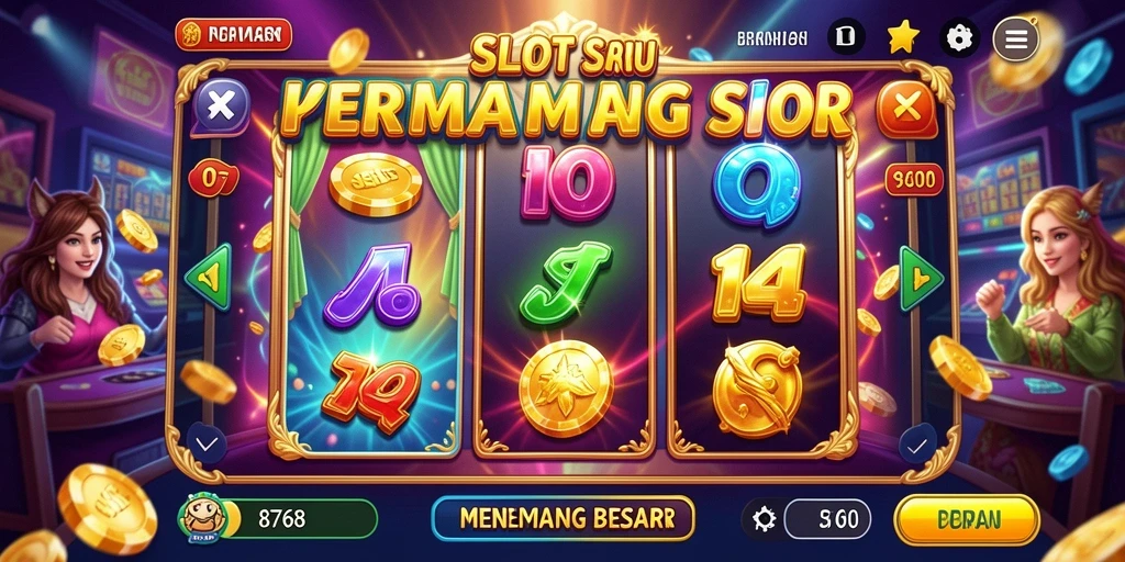Tampilan gameplay menarik dari permainan Slot 8768 dengan grafis yang memukau.