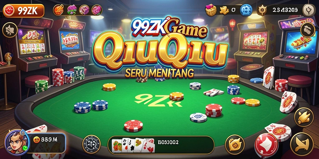 Tampilan gameplay QiuQiu yang seru dan menarik.