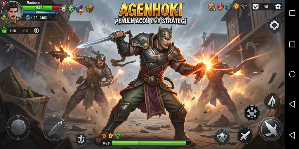 Tampilan gameplay Action yang intens dan mendebarkan.