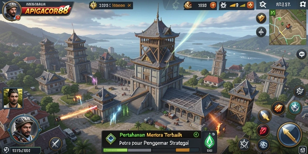 Tampilan gameplay menara yang menegangkan di APIGACOR88.