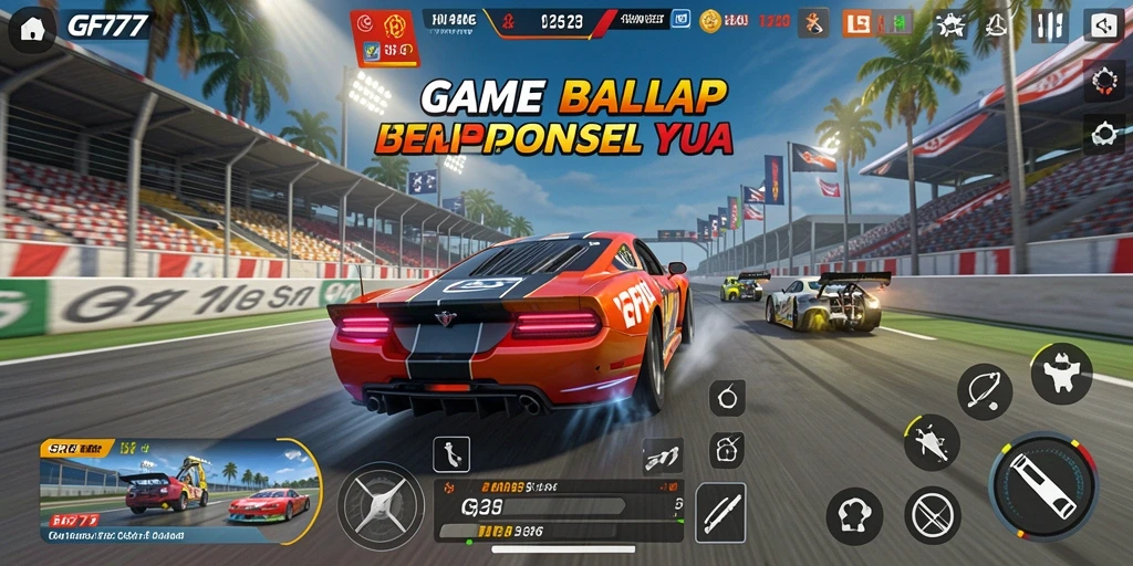 Tampilan gameplay Racing GF777 yang menegangkan dan mendebarkan.