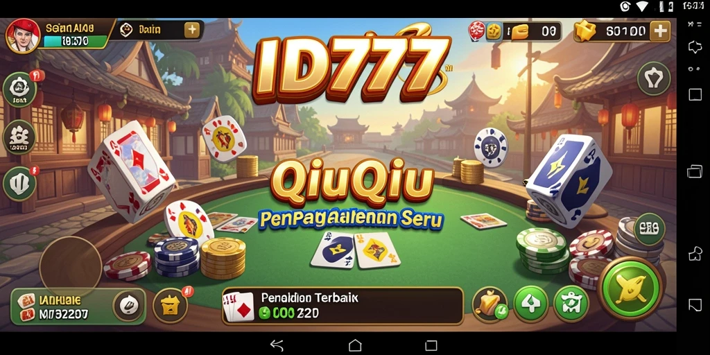 Tampilan gameplay QiuQiu yang seru dan menantang.