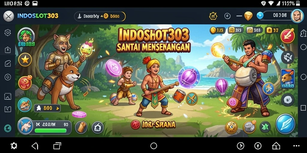 Tampilan menarik gameplay santai INDOSLOT303 yang seru.