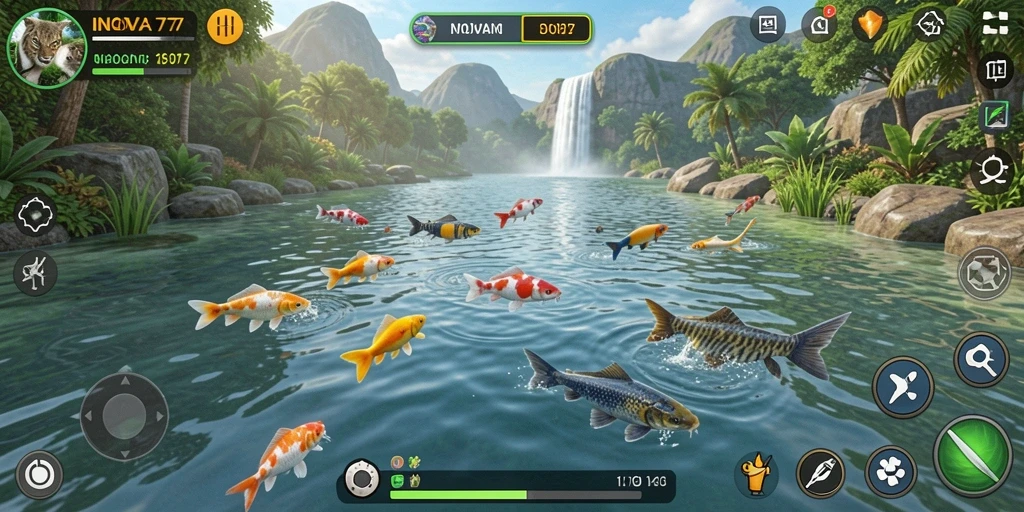 Gameplay seru di INOVA77 menunjukkan aksi memancing yang mendebarkan.