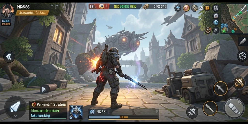 Tampilan menarik dari gameplay NK666 yang strategis.