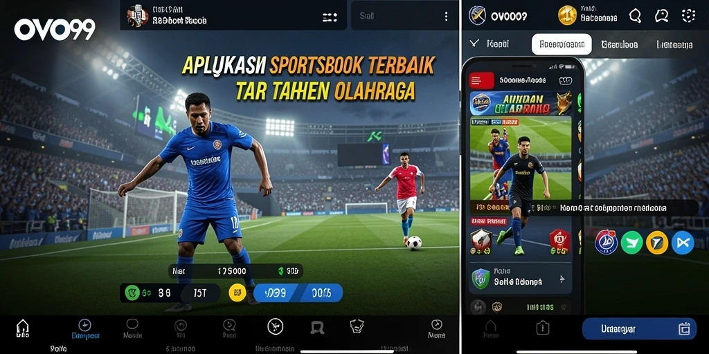 Screenshot OVO99 menunjukkan gameplay taruhan olahraga yang dinamis dan menarik.