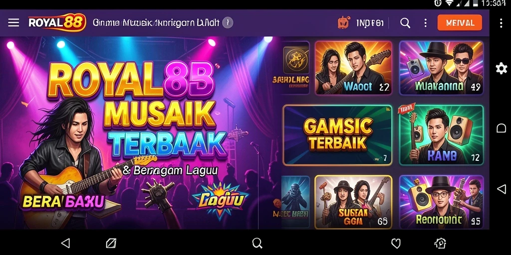 Tampilan gameplay seru yang mengajak pemain menikmati musik.