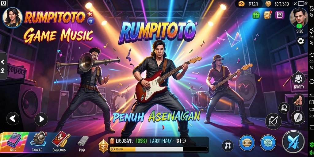 Tampilan gameplay RUMPITOTO yang penuh energi dan keseruan.