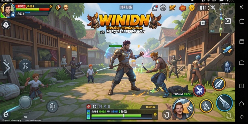 Tangkapan layar WINIDN menunjukkan aksi strategi yang mendebarkan.